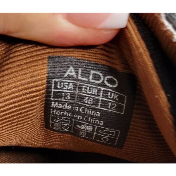 Aldo Black Canvas Loafers Casual Oxfords Boat Shoes - Picture 9 of 12